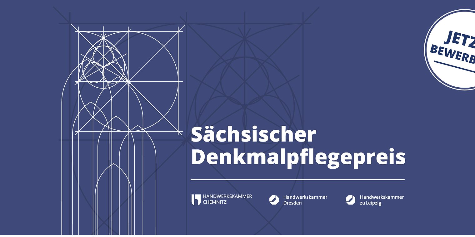 Keyvisual: Sächsischer Denkmalpflegepreis 2024